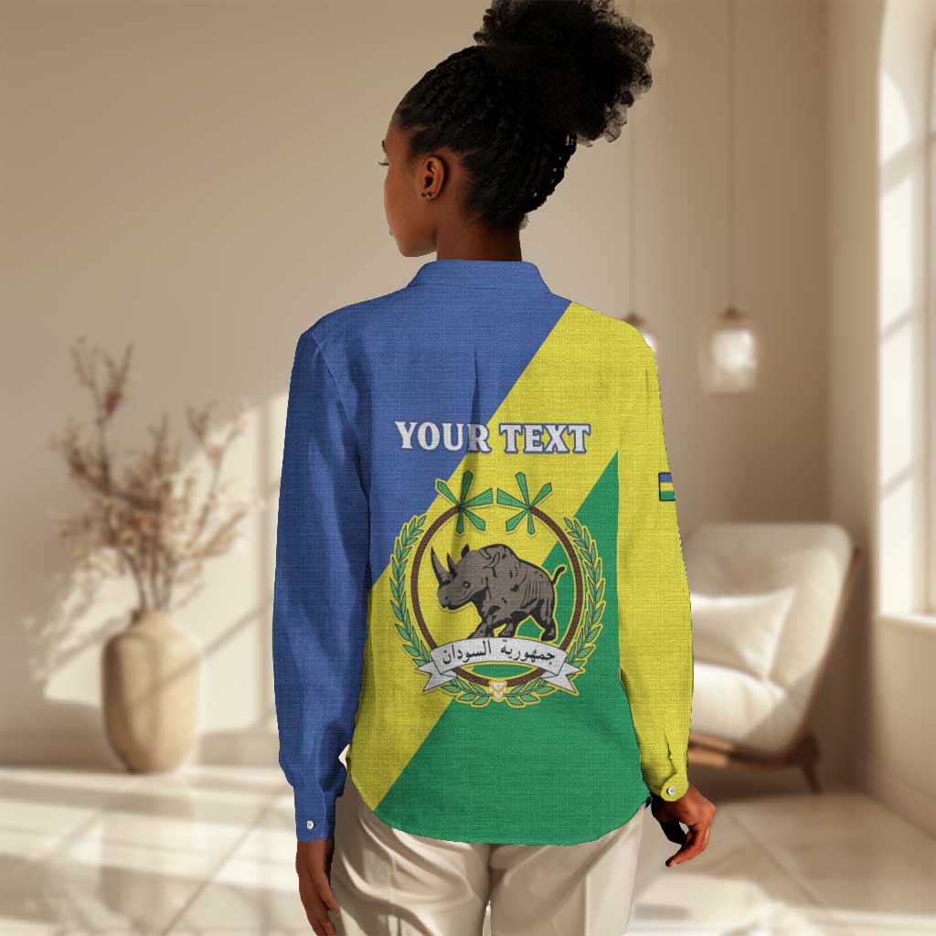 Personalized Sudan Women Casual Shirt Coat Of Arms 1956-1970 LT15
