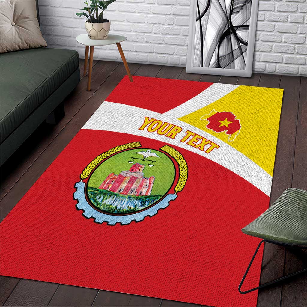 Personalized Amhara Region Area Rug Coat Of Arms With Amhara Map LT15