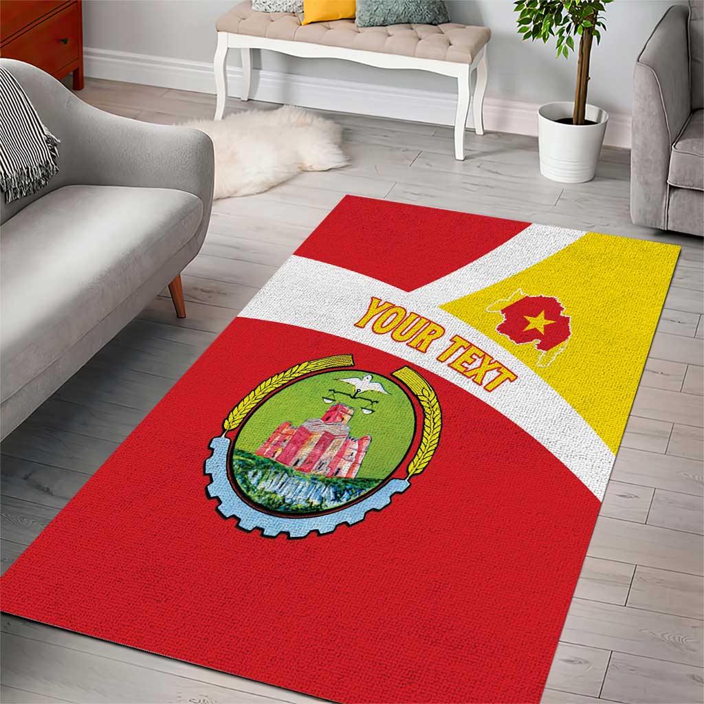 Personalized Amhara Region Area Rug Coat Of Arms With Amhara Map LT15