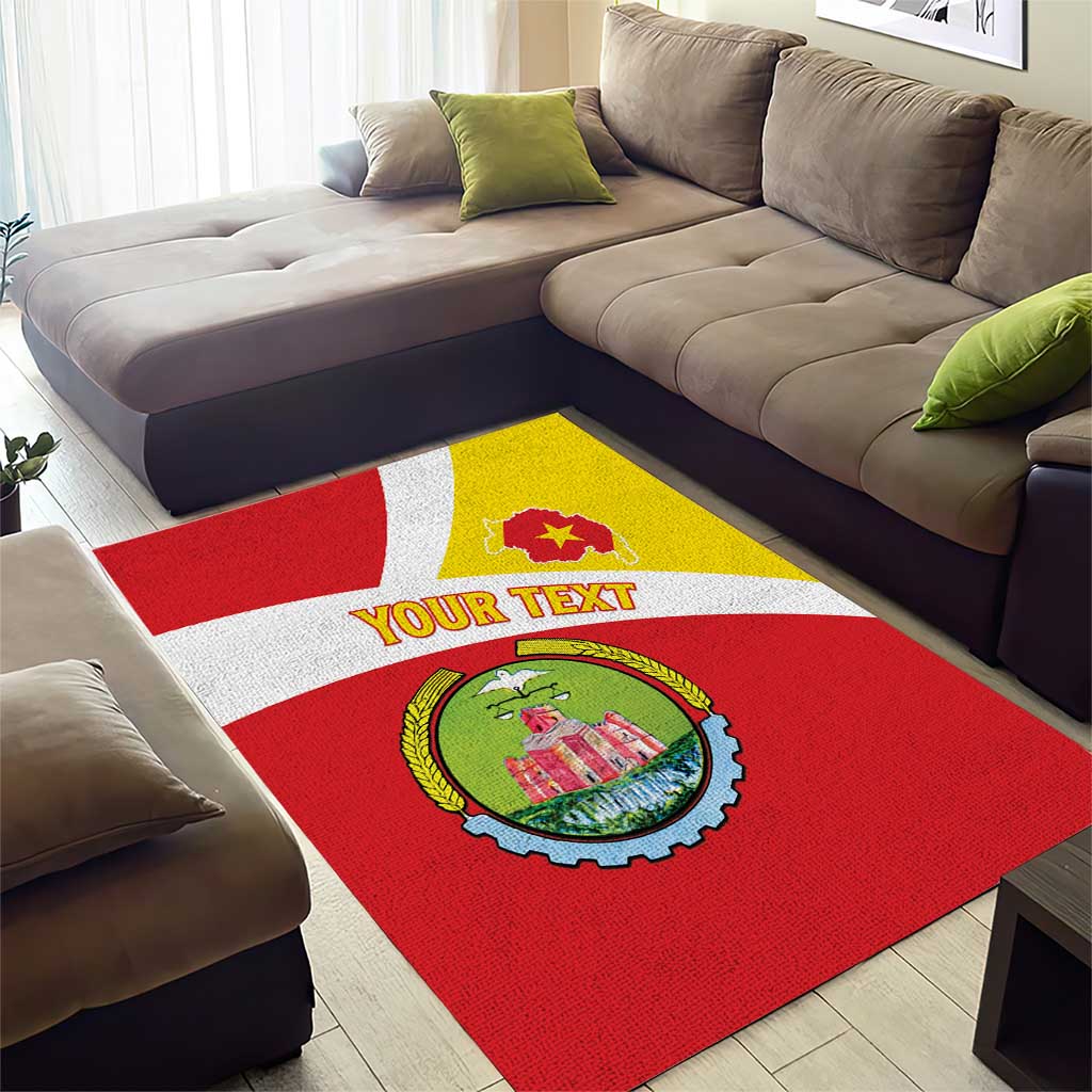 Personalized Amhara Region Area Rug Coat Of Arms With Amhara Map LT15