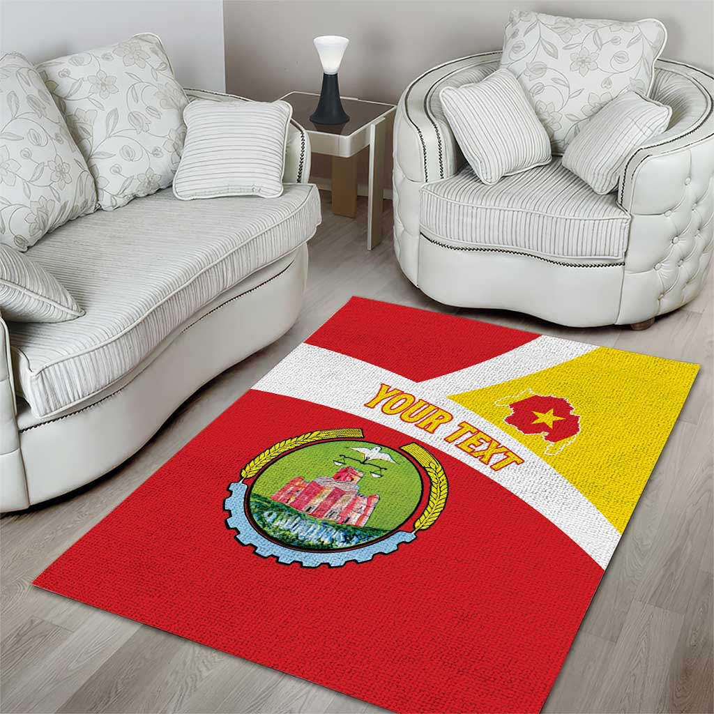 Personalized Amhara Region Area Rug Coat Of Arms With Amhara Map LT15
