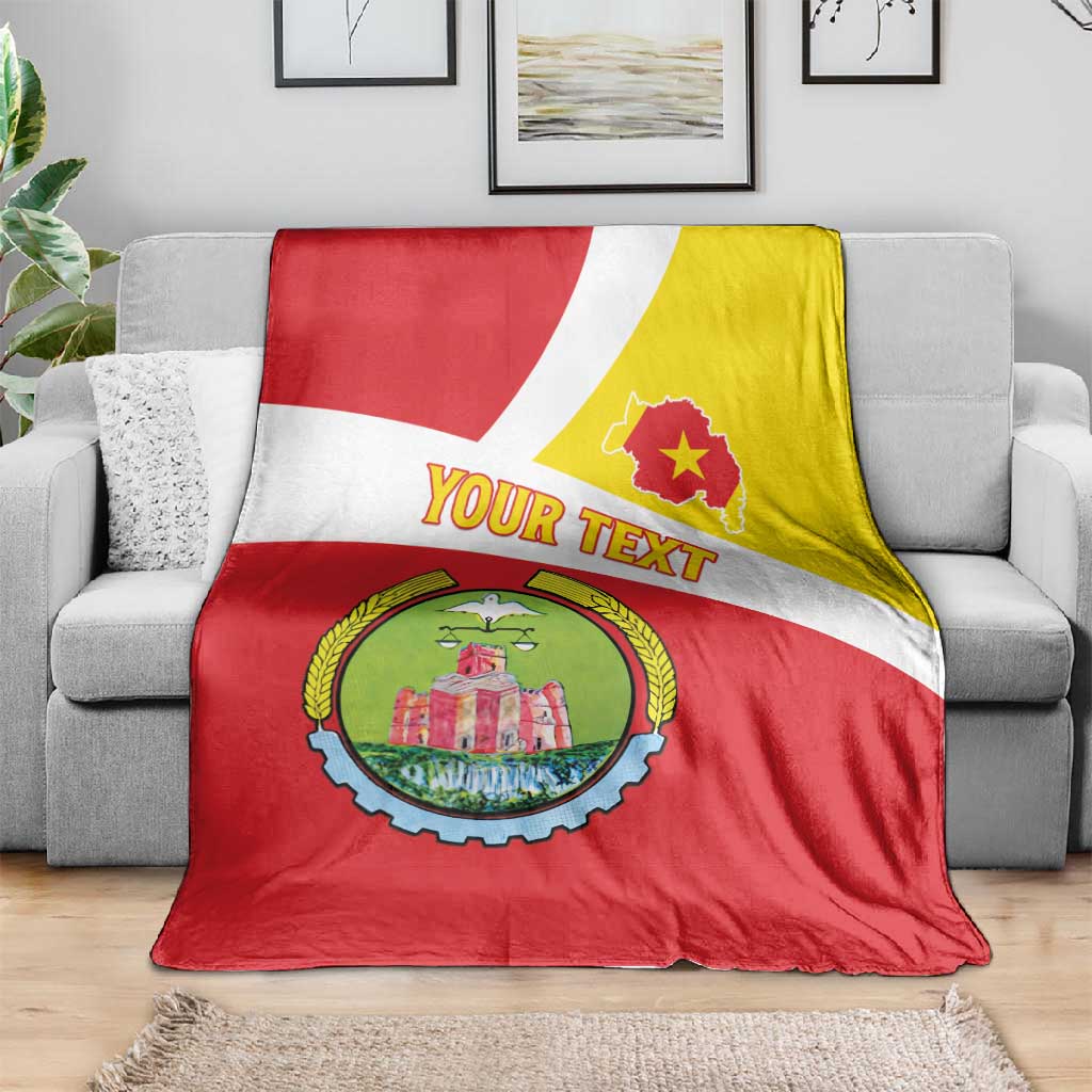 Personalized Amhara Region Blanket Coat Of Arms With Amhara Map LT15