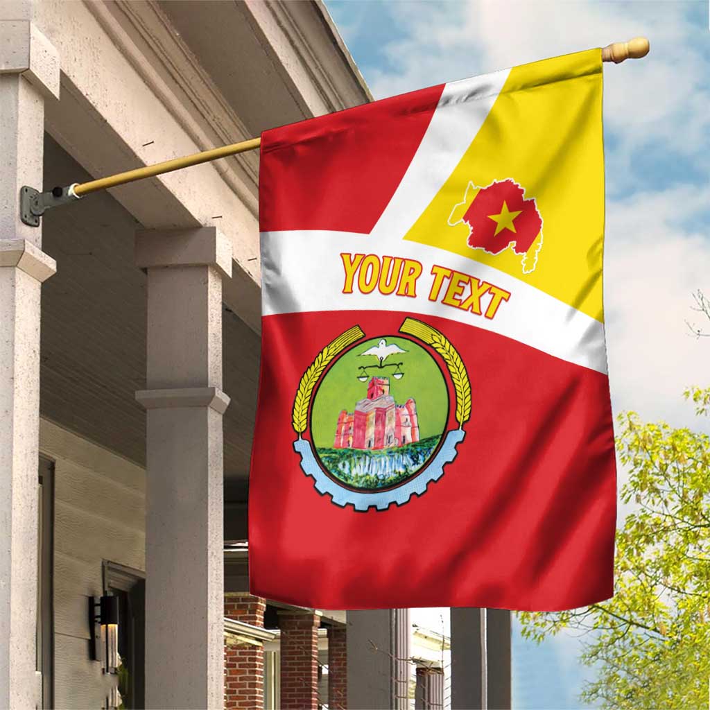 Personalized Amhara Region Garden Flag Coat Of Arms With Amhara Map LT15