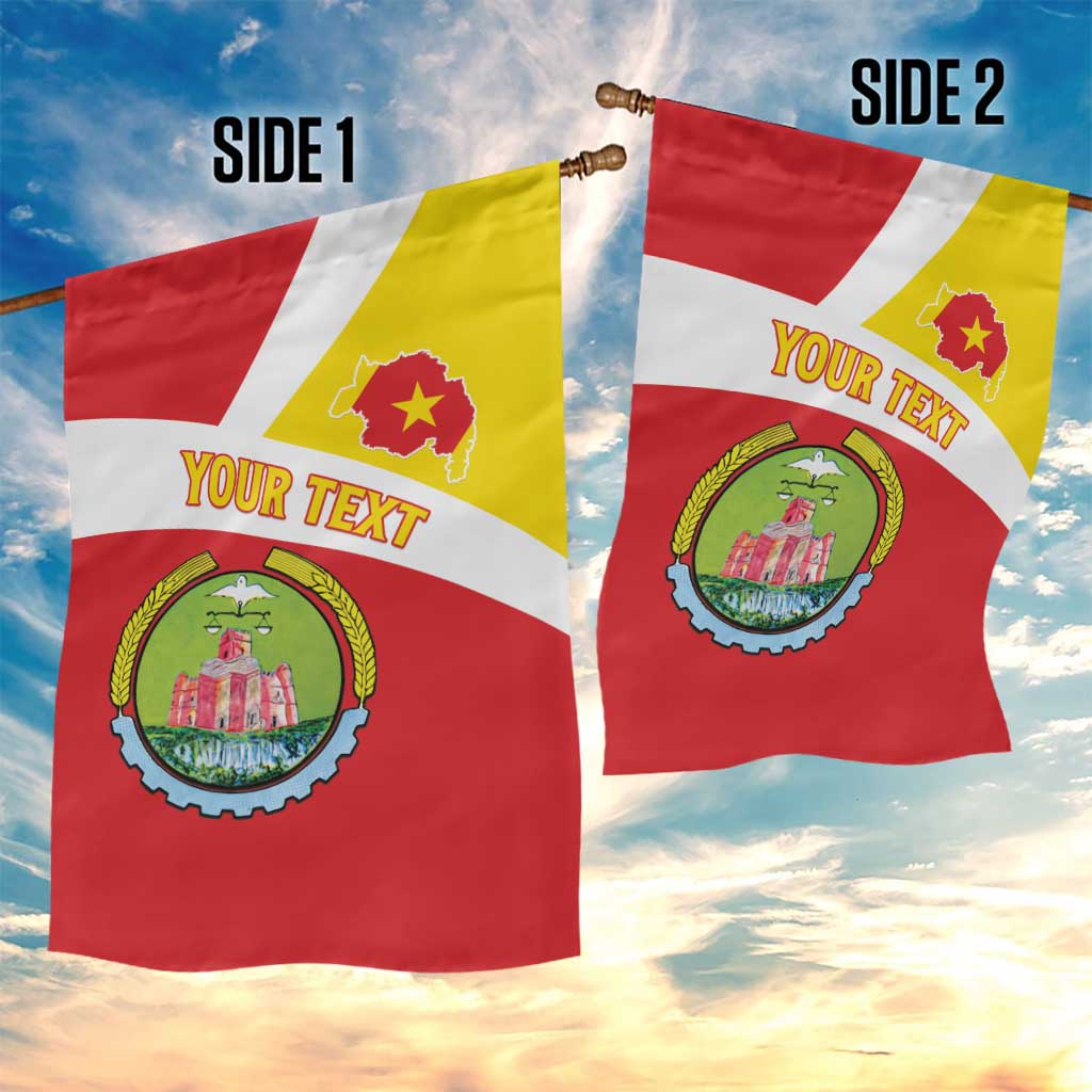 Personalized Amhara Region Garden Flag Coat Of Arms With Amhara Map LT15