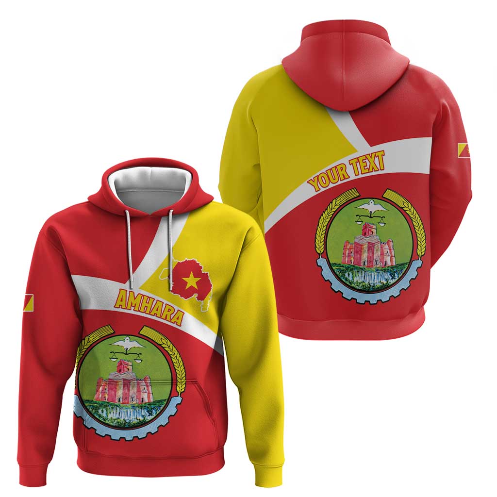 Personalized Ethiopia Amhara Region Hoodie Coat Of Arms With Map LT15