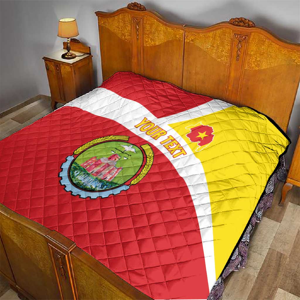 Personalized Amhara Region Quilt Coat Of Arms With Amhara Map LT15