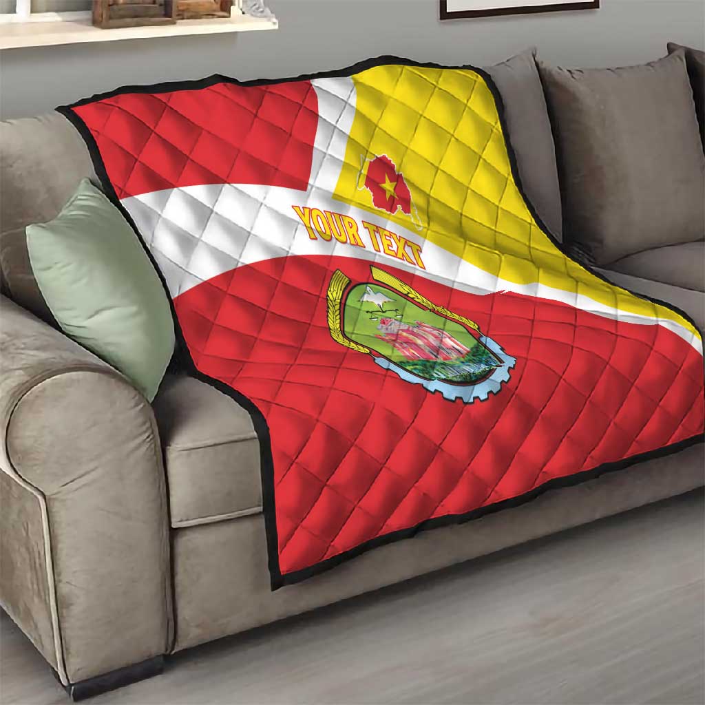 Personalized Amhara Region Quilt Coat Of Arms With Amhara Map LT15