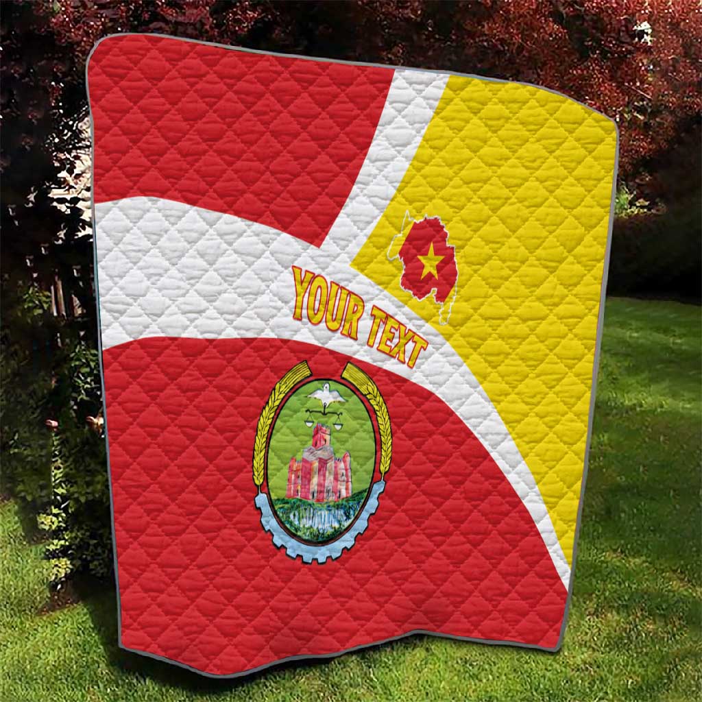 Personalized Amhara Region Quilt Coat Of Arms With Amhara Map LT15