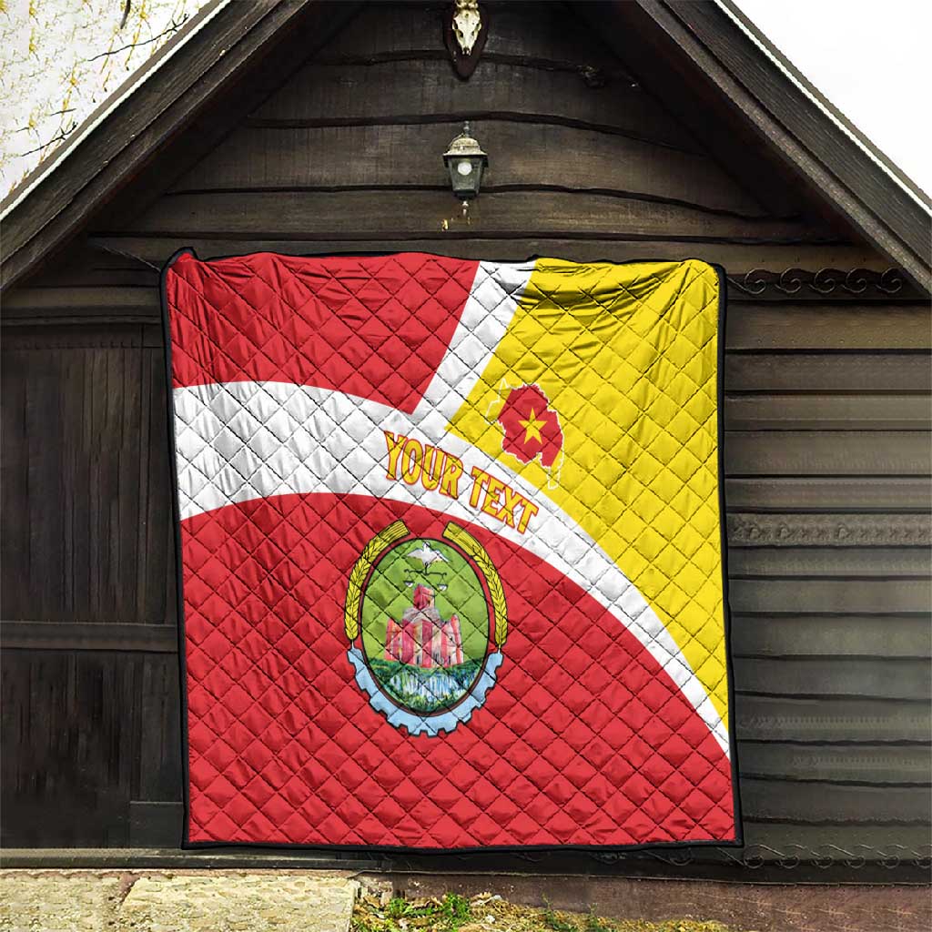 Personalized Amhara Region Quilt Coat Of Arms With Amhara Map LT15