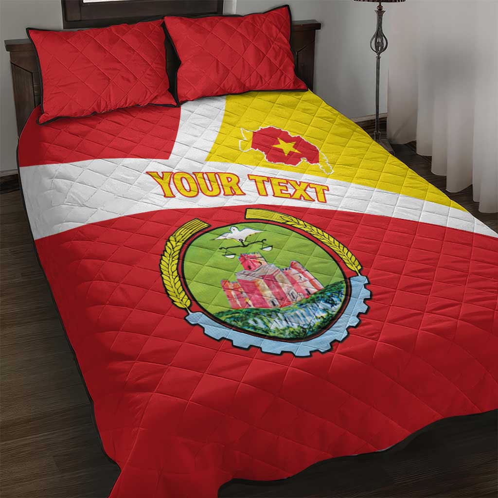 Personalized Amhara Region Quilt Bed Set Coat Of Arms With Amhara Map LT15