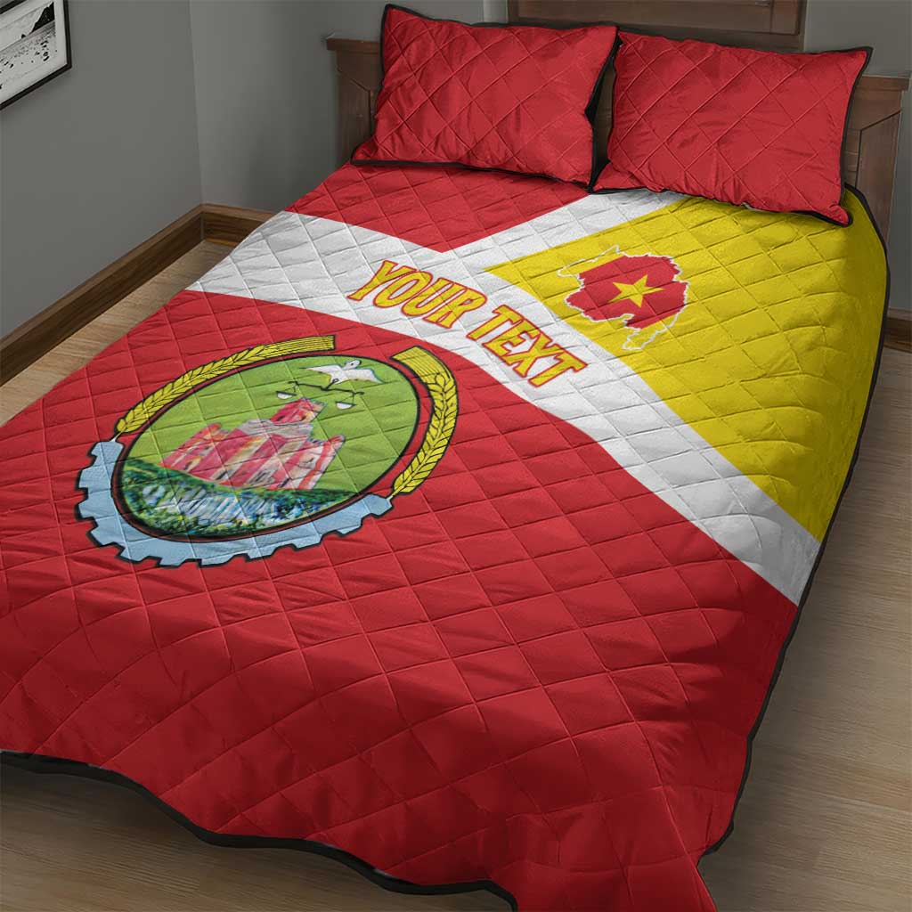 Personalized Amhara Region Quilt Bed Set Coat Of Arms With Amhara Map LT15