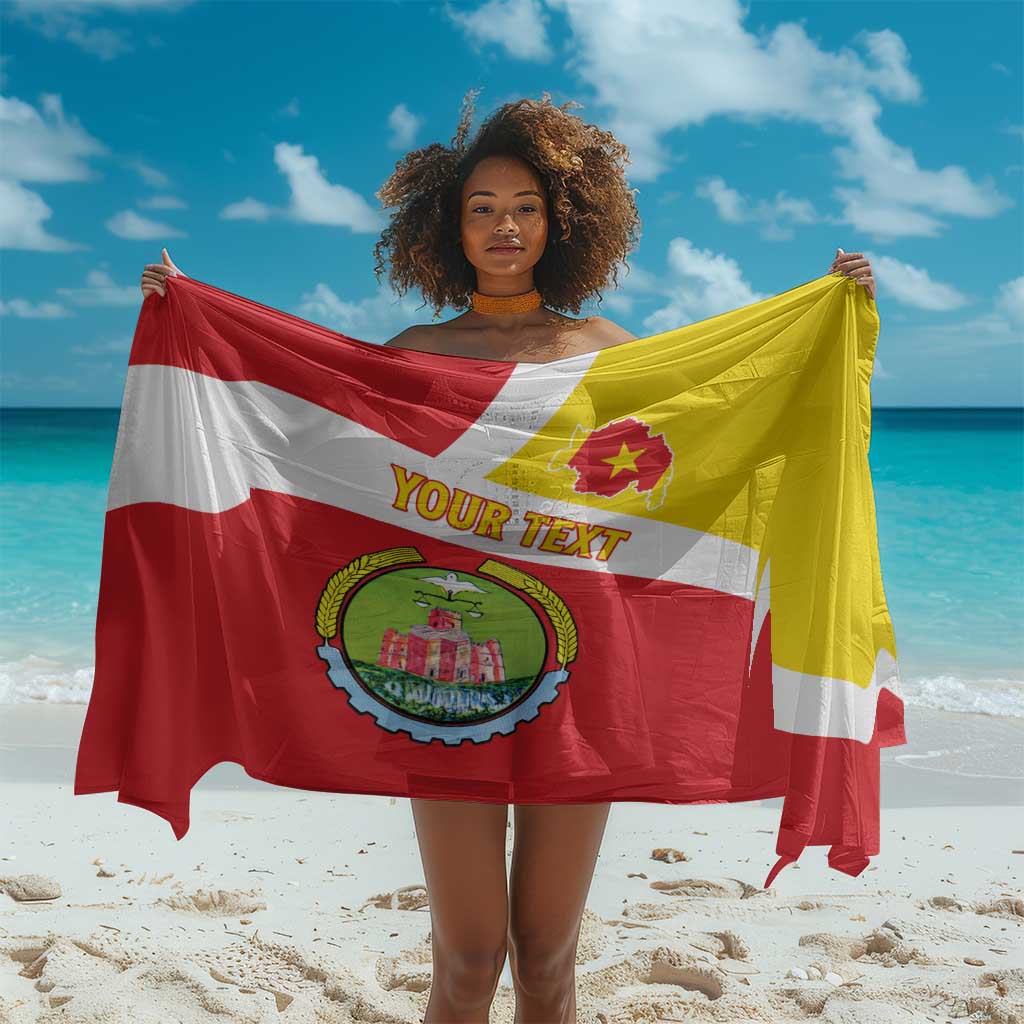 Personalized Amhara Region Sarong Coat Of Arms With Amhara Map LT15