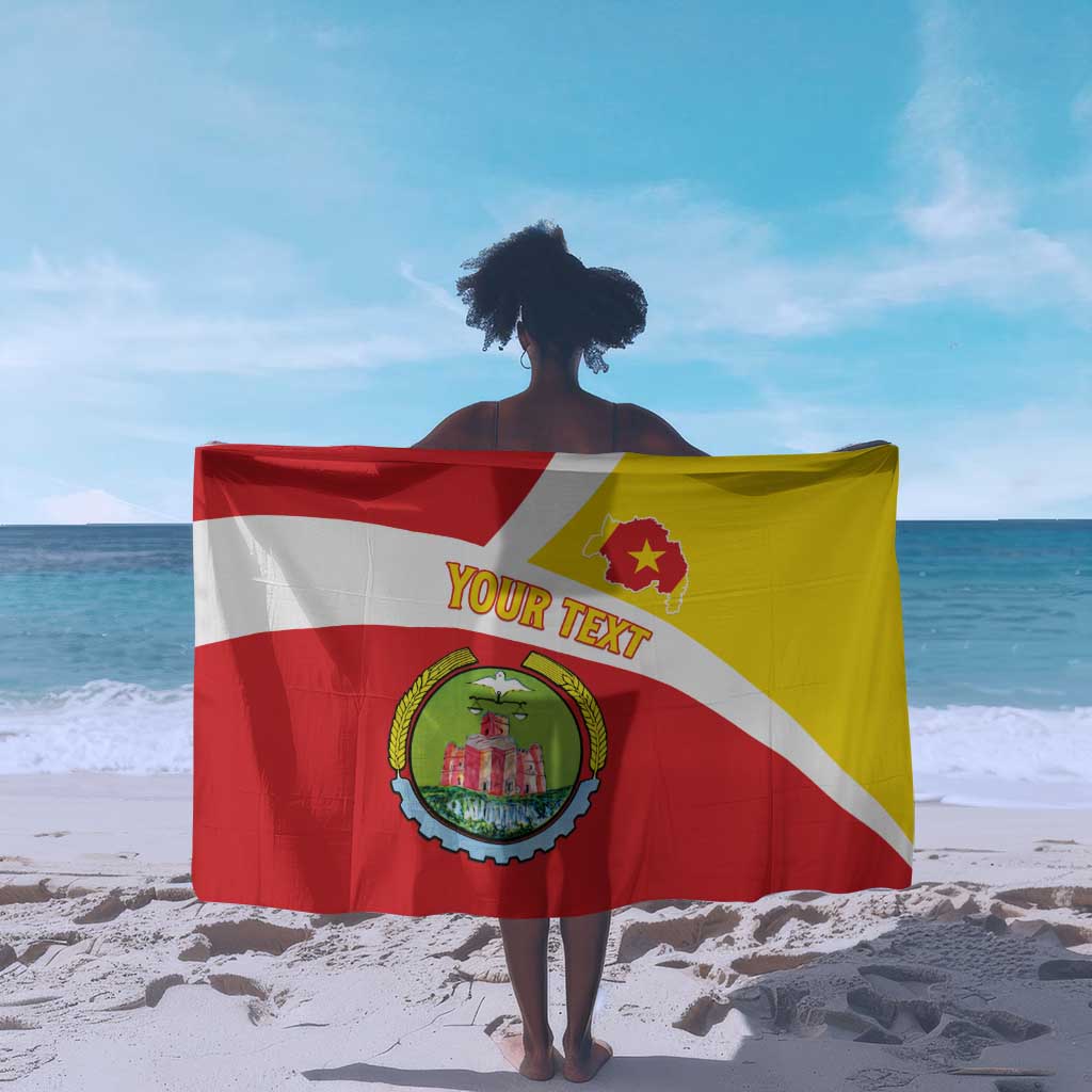 Personalized Amhara Region Sarong Coat Of Arms With Amhara Map LT15