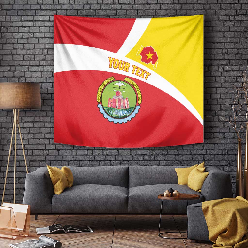 Personalized Amhara Region Tapestry Coat Of Arms With Amhara Map LT15