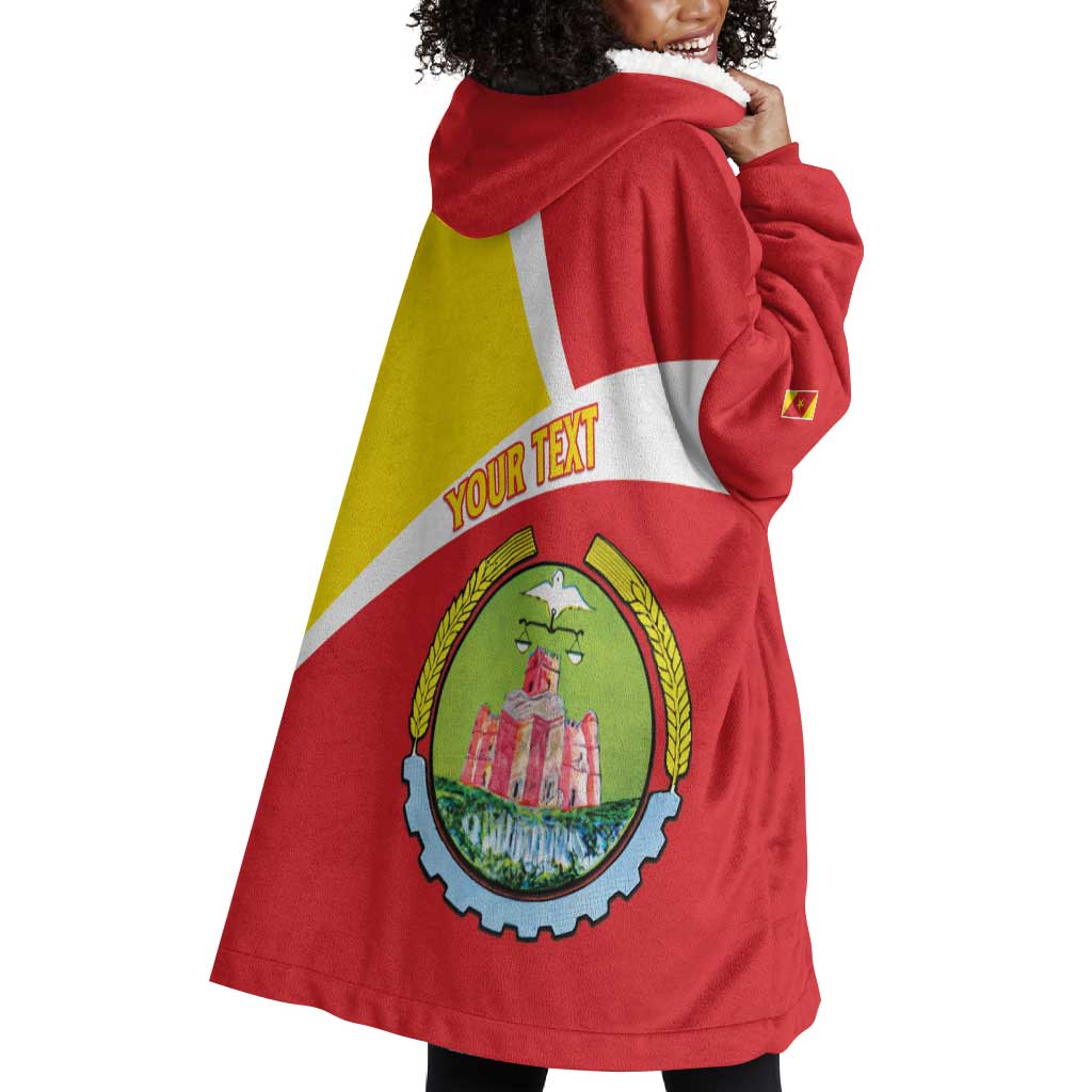 Personalized Amhara Region Wearable Blanket Hoodie Coat Of Arms With Amhara Map LT15