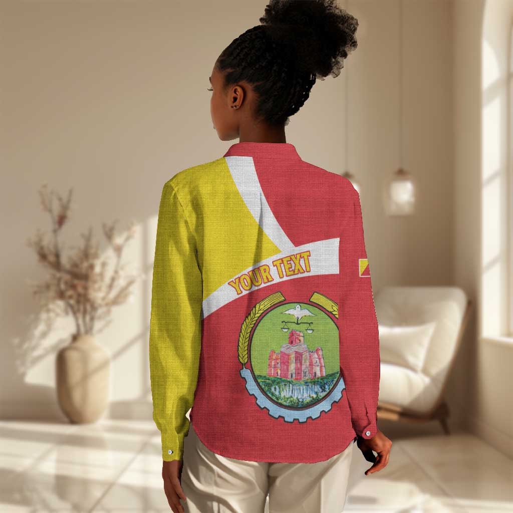 Personalized Amhara Region Women Casual Shirt Coat Of Arms With Amhara Map LT15