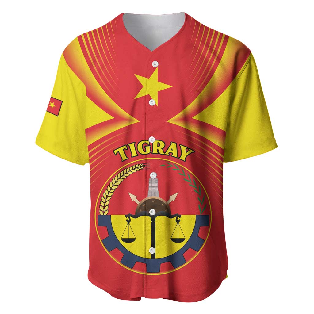 Personalized Tigray Region Baseball Jersey Coat Of Arms With Tigray Map LT15