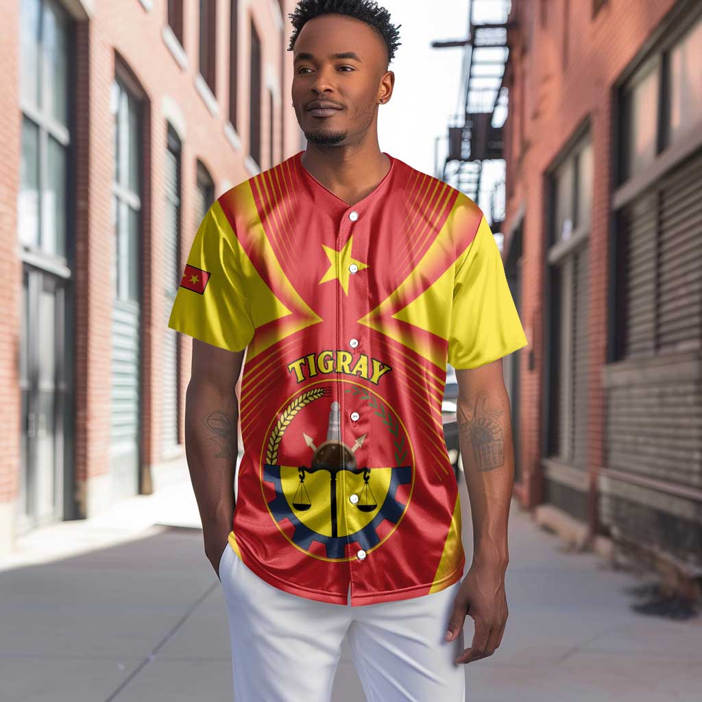 Personalized Tigray Region Baseball Jersey Coat Of Arms With Tigray Map LT15
