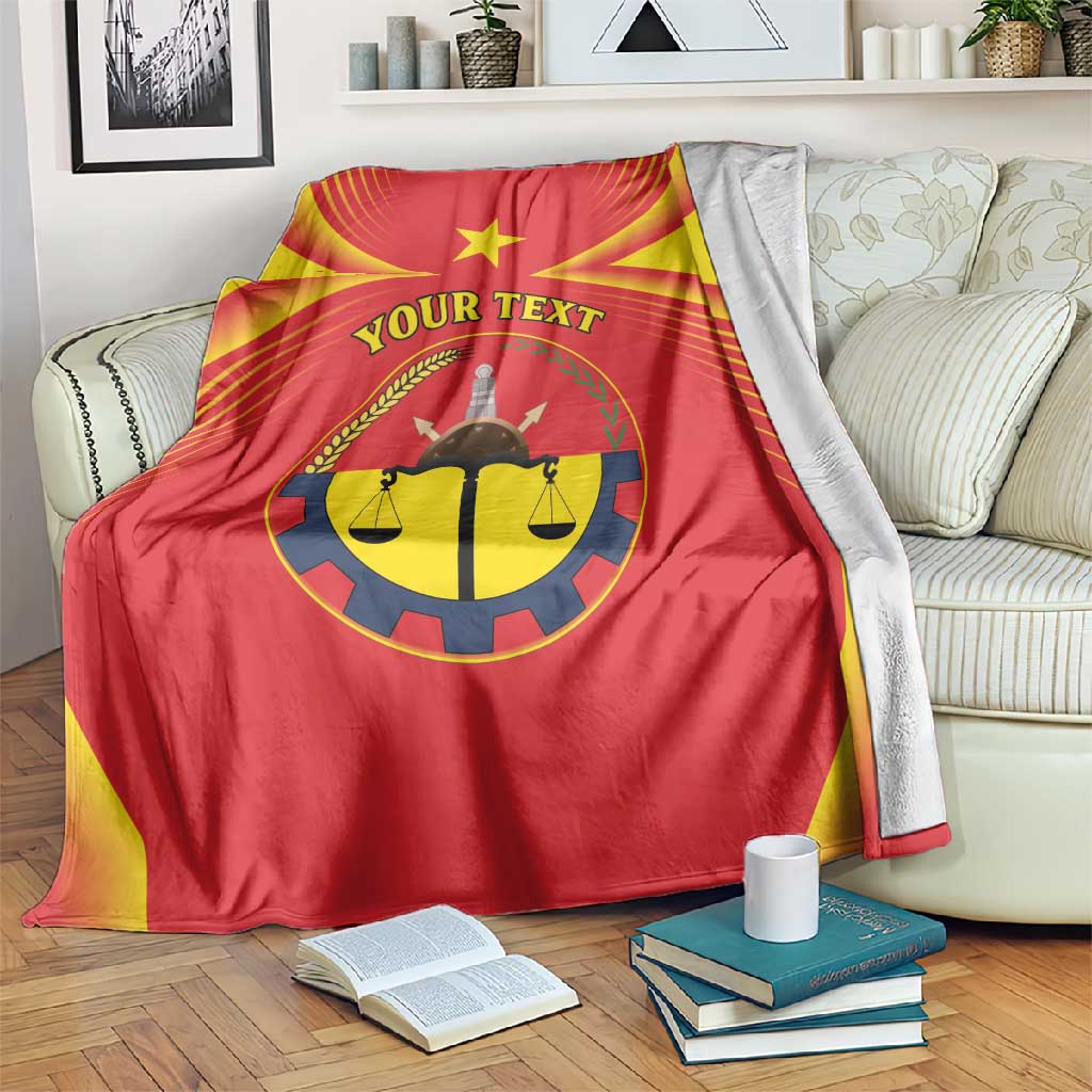 Personalized Tigray Region Blanket Coat Of Arms With Tigray Map LT15