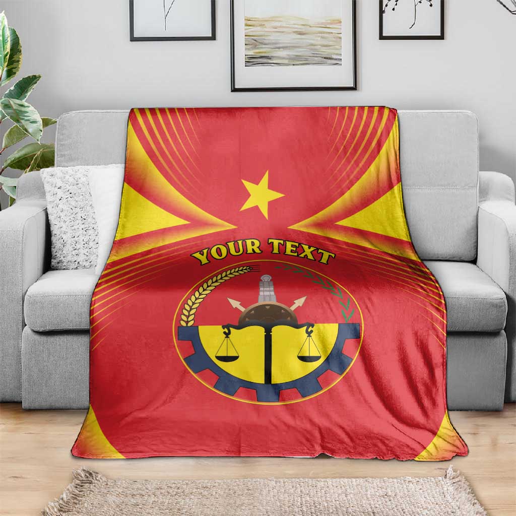 Personalized Tigray Region Blanket Coat Of Arms With Tigray Map LT15