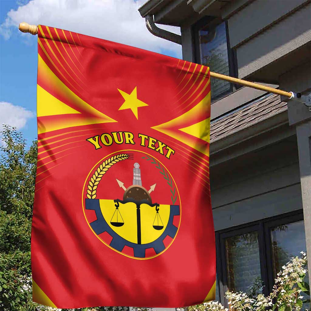Personalized Tigray Region Garden Flag Coat Of Arms With Tigray Map LT15