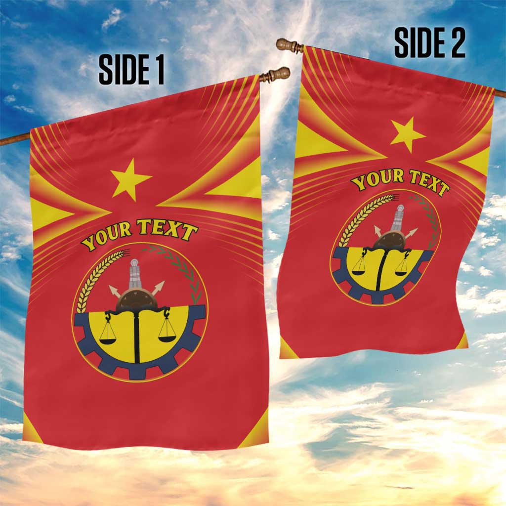 Personalized Tigray Region Garden Flag Coat Of Arms With Tigray Map LT15