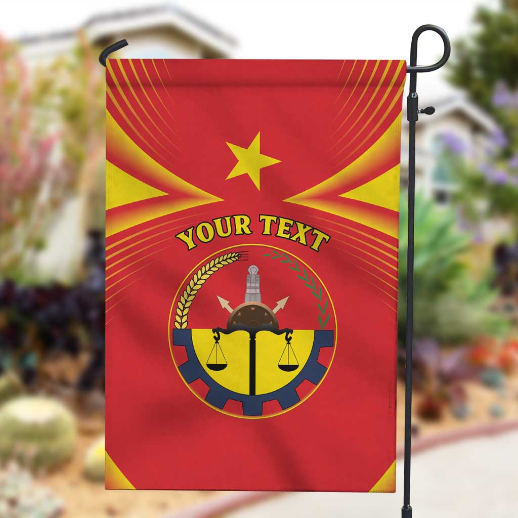 Personalized Tigray Region Garden Flag Coat Of Arms With Tigray Map LT15