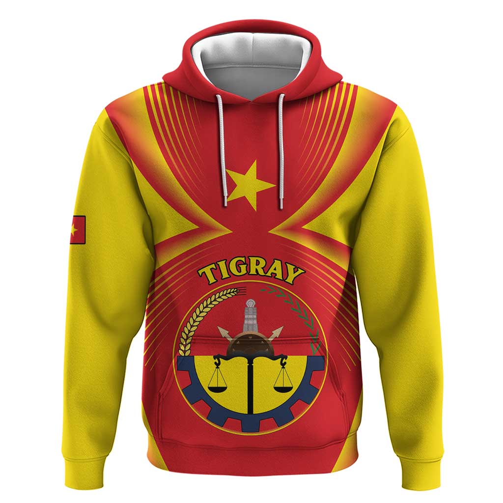 Personalized Ethiopia Tigray Region Hoodie Coat Of Arms With Map LT15