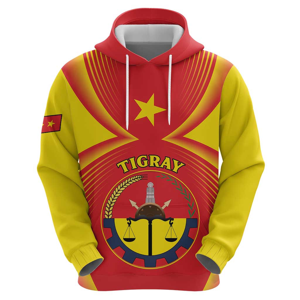 Personalized Ethiopia Tigray Region Hoodie Coat Of Arms With Map LT15
