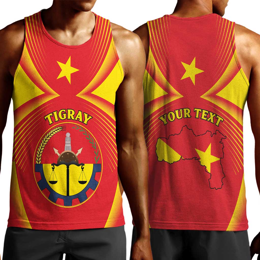 Personalized Tigray Region Men Tank Top Coat Of Arms With Tigray Map LT15