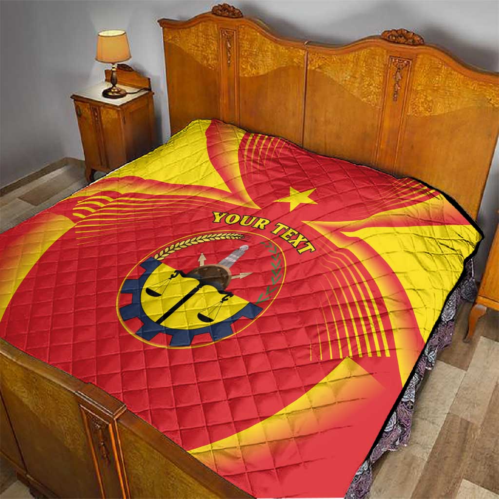 Personalized Tigray Region Quilt Coat Of Arms With Tigray Map LT15