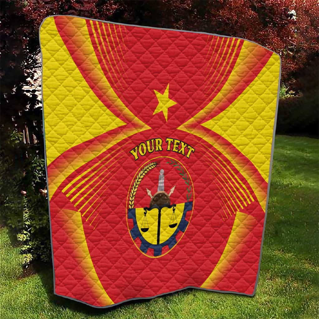 Personalized Tigray Region Quilt Coat Of Arms With Tigray Map LT15