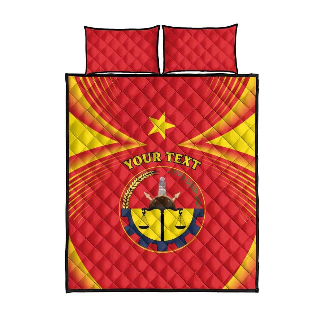 Personalized Tigray Region Quilt Bed Set Coat Of Arms With Tigray Map LT15