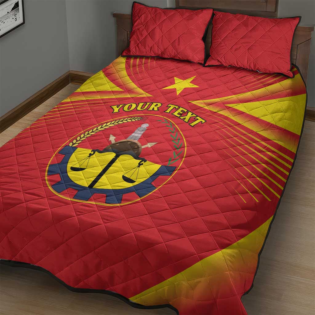 Personalized Tigray Region Quilt Bed Set Coat Of Arms With Tigray Map LT15
