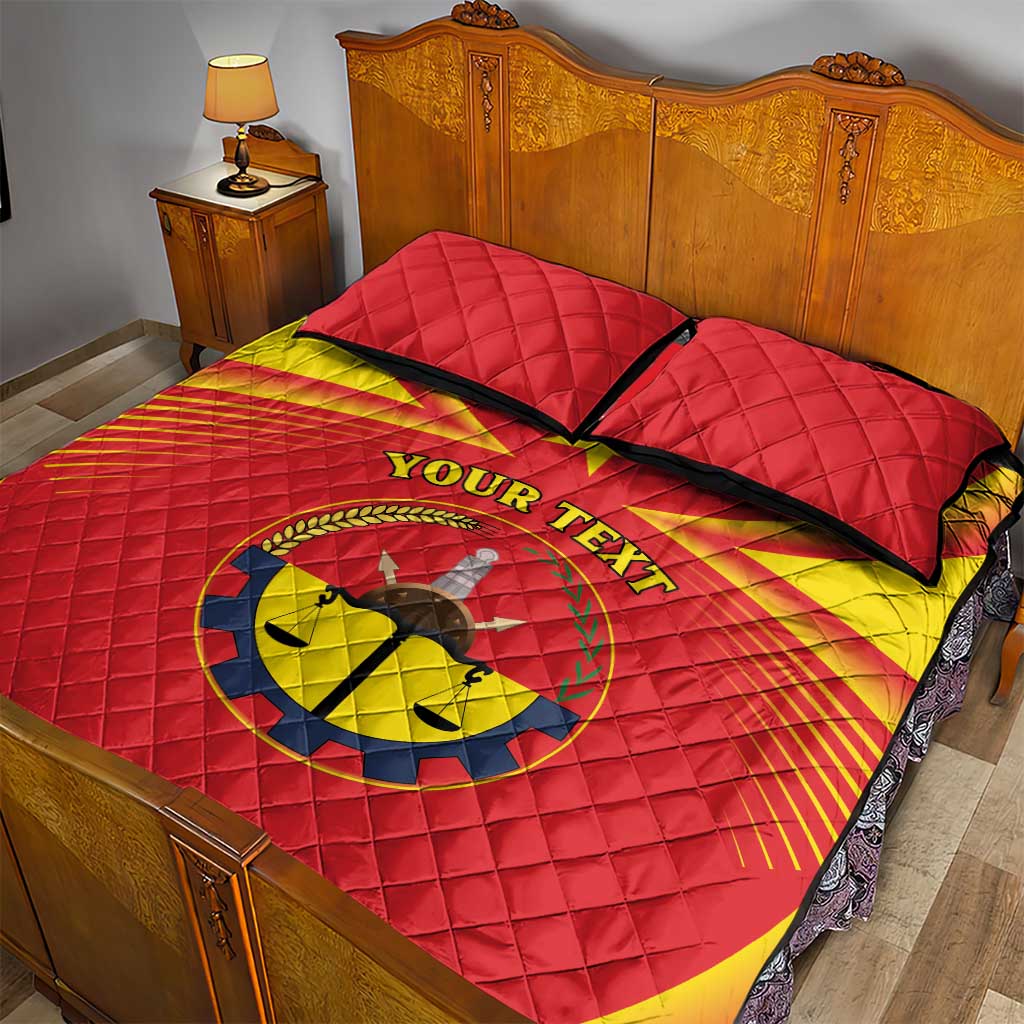 Personalized Tigray Region Quilt Bed Set Coat Of Arms With Tigray Map LT15