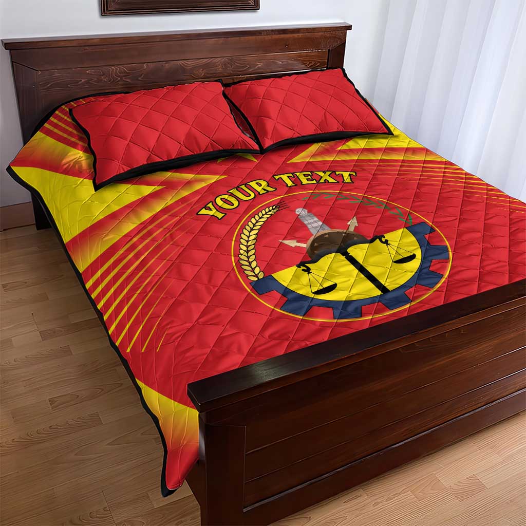 Personalized Tigray Region Quilt Bed Set Coat Of Arms With Tigray Map LT15