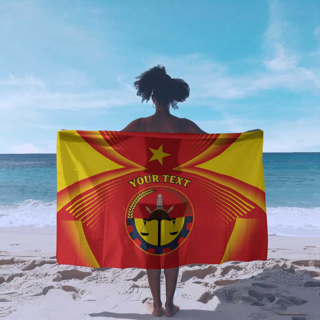 Personalized Tigray Region Sarong Coat Of Arms With Tigray Map LT15
