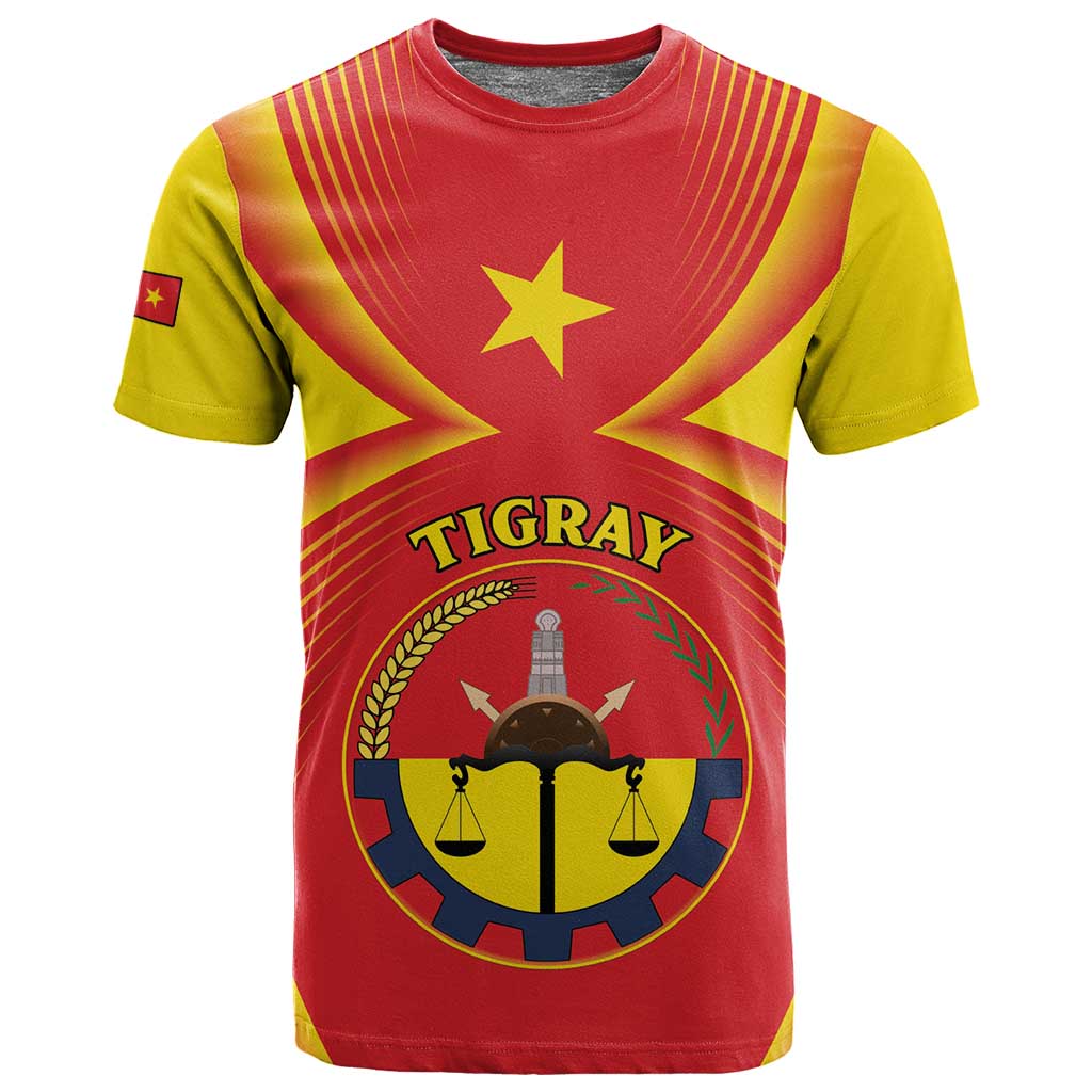 Personalized Tigray Region T shirt Coat Of Arms With Tigray Map LT15
