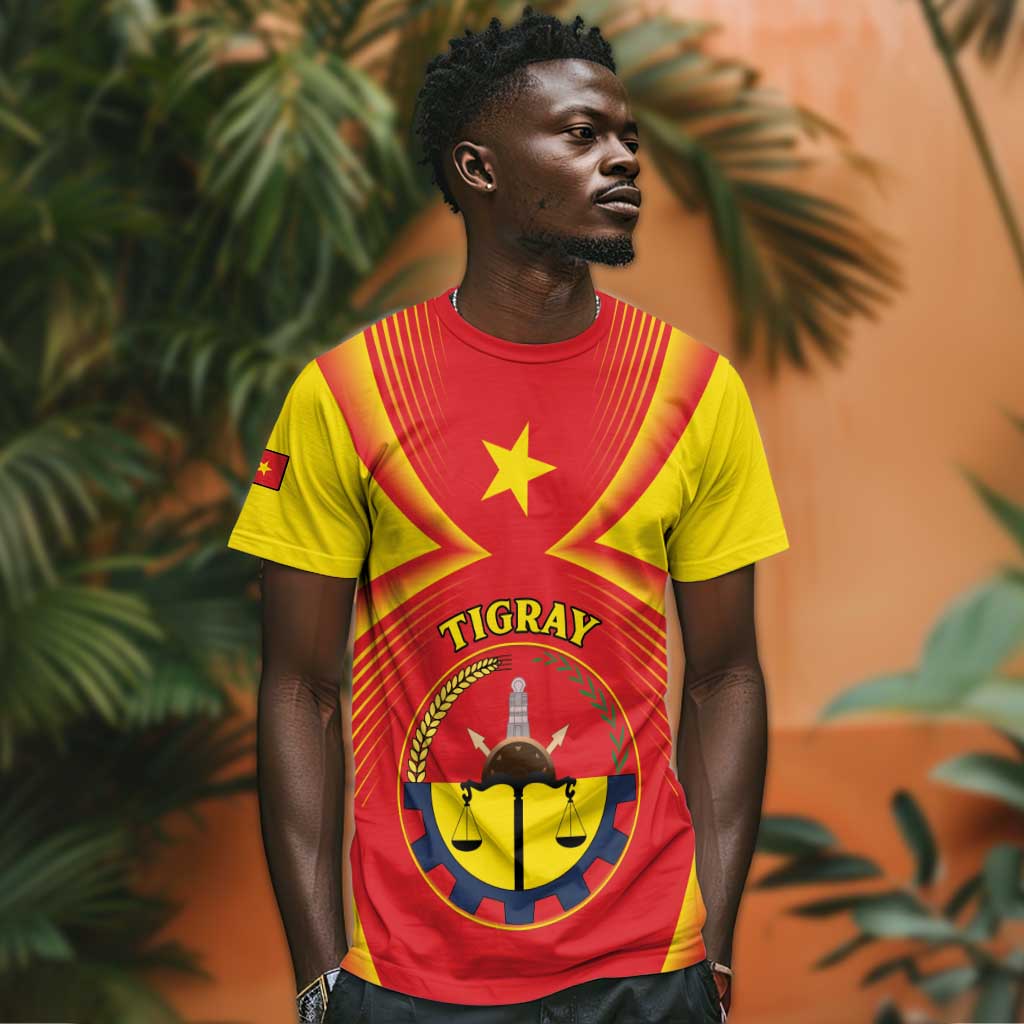 Personalized Tigray Region T shirt Coat Of Arms With Tigray Map LT15
