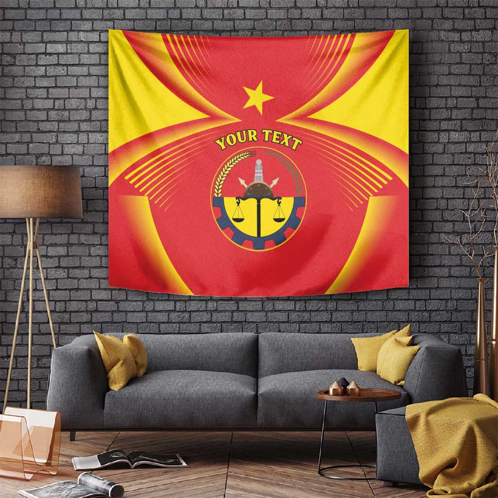 Personalized Tigray Region Tapestry Coat Of Arms With Tigray Map LT15