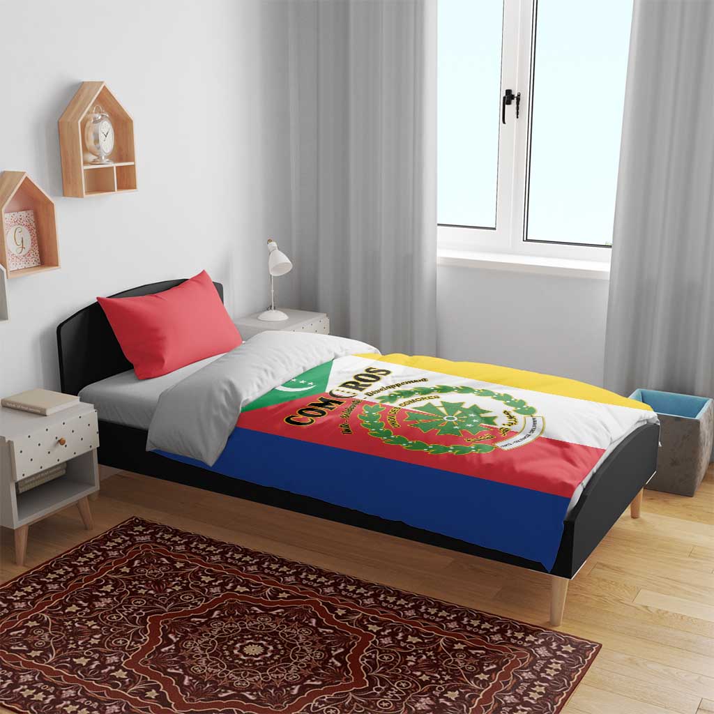 Comoros Coat Of Arms Flag Style Bedding Set LT15