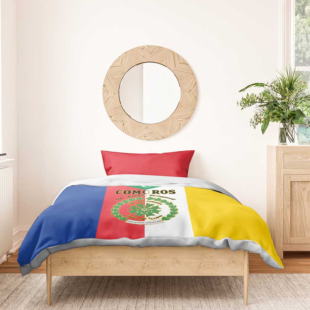 Comoros Coat Of Arms Flag Style Bedding Set LT15
