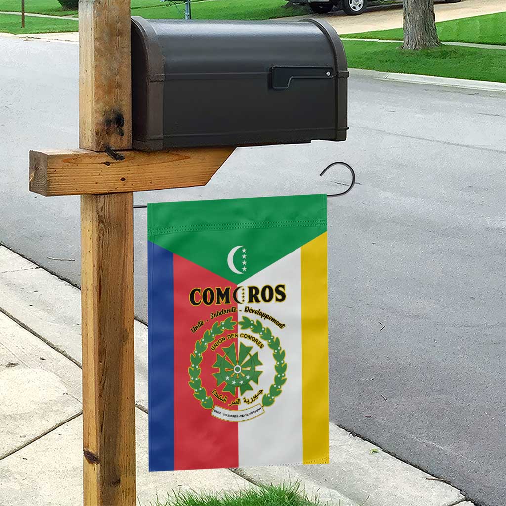 Comoros Coat Of Arms Flag Style Garden Flag LT15