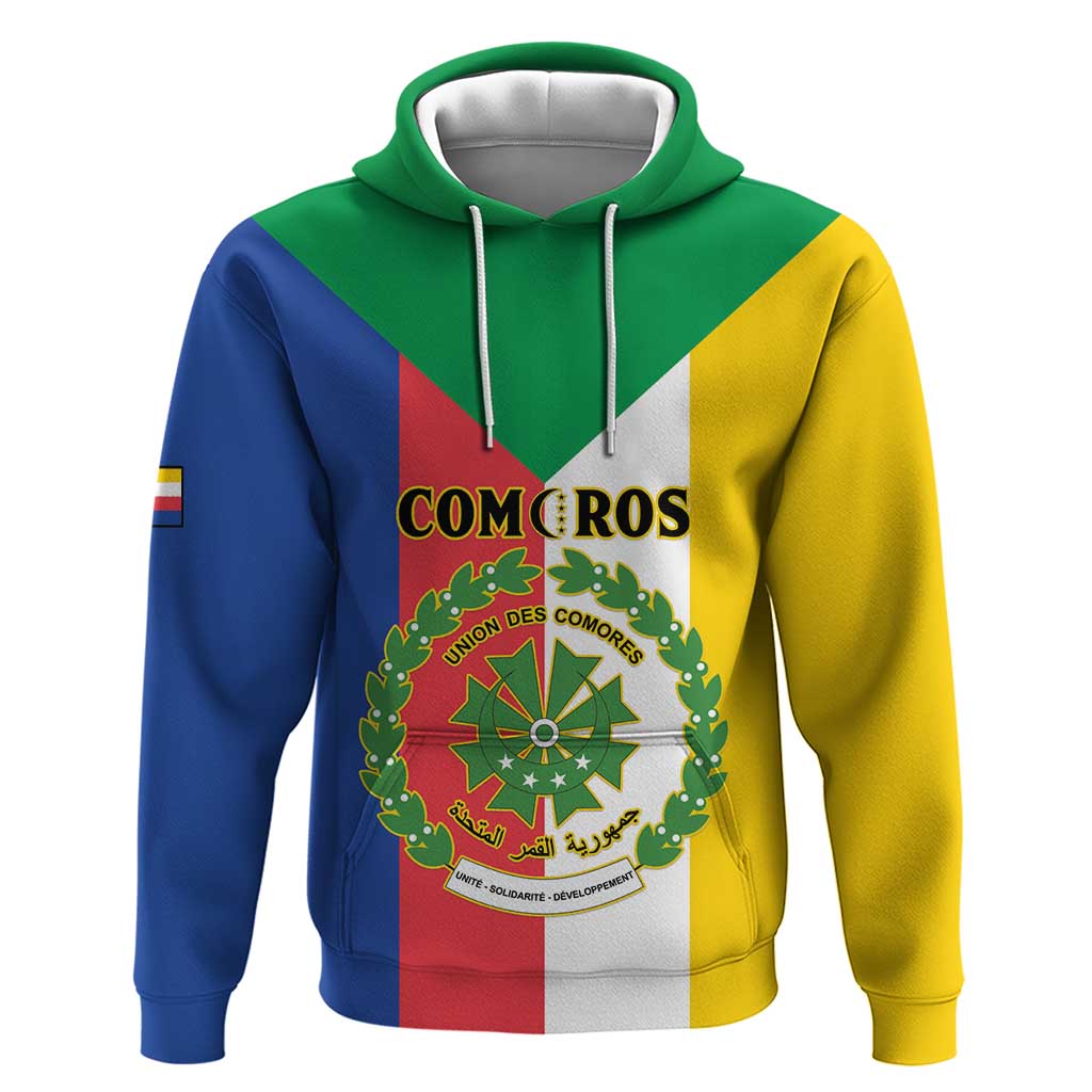 Comoros Hoodie Coat Of Arms Flag Style LT15