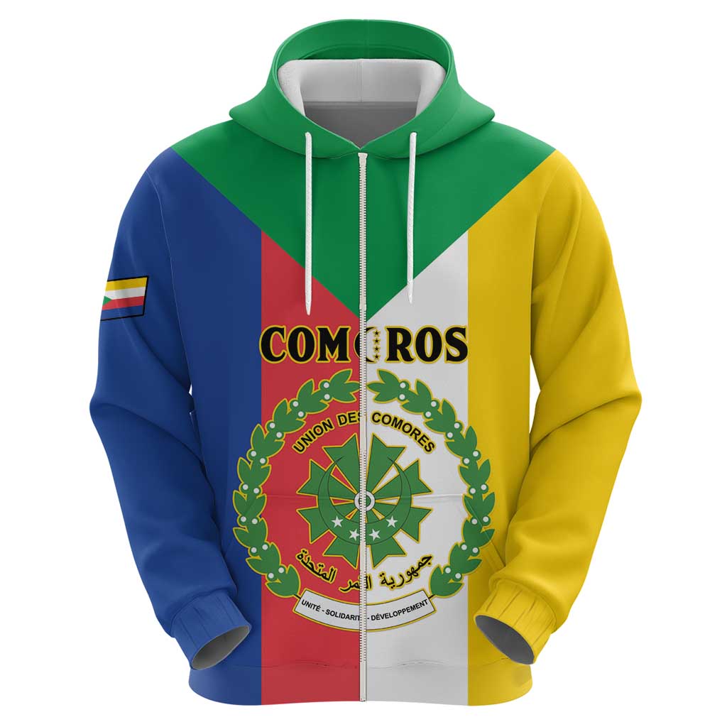 Comoros Hoodie Coat Of Arms Flag Style LT15