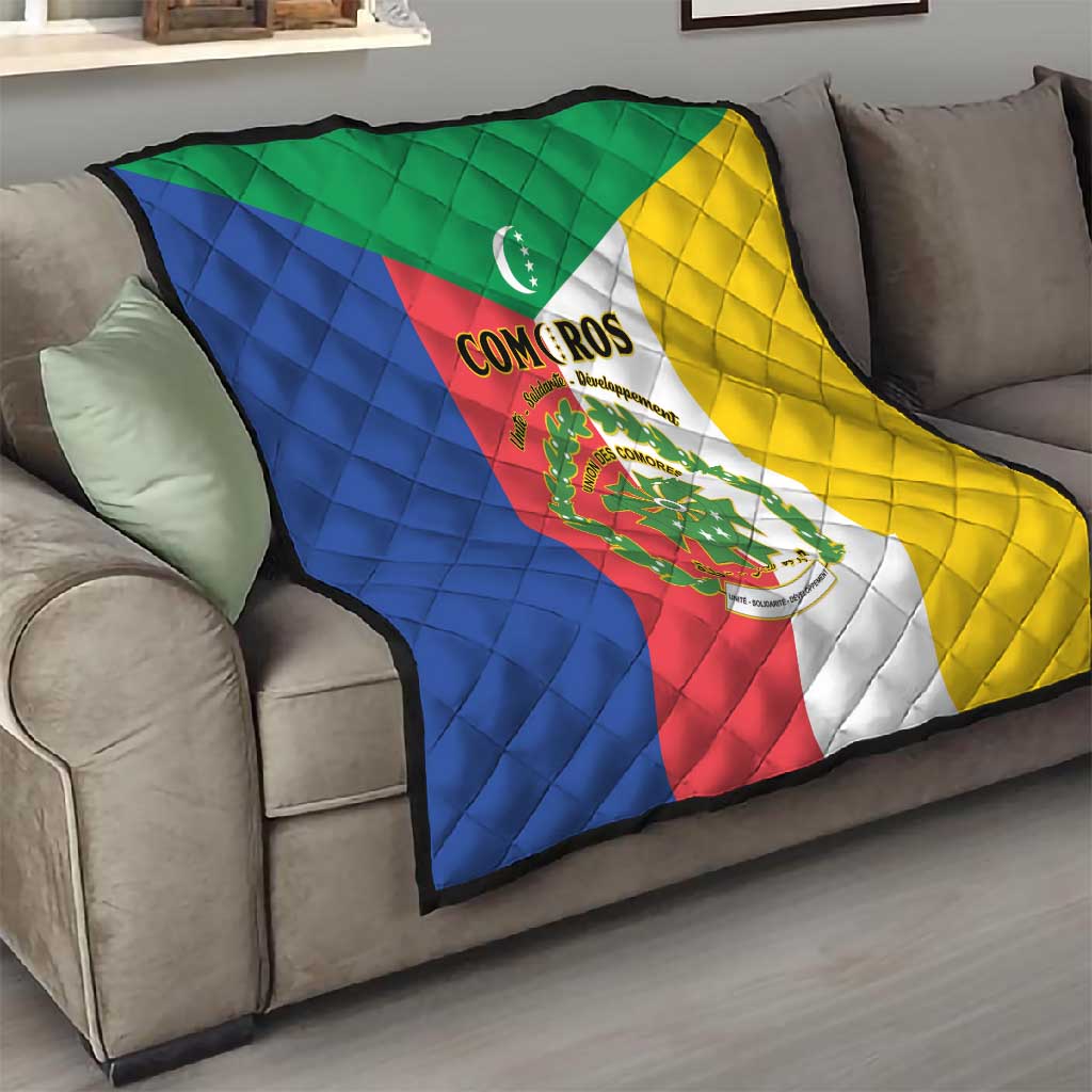 Comoros Coat Of Arms Flag Style Quilt LT15