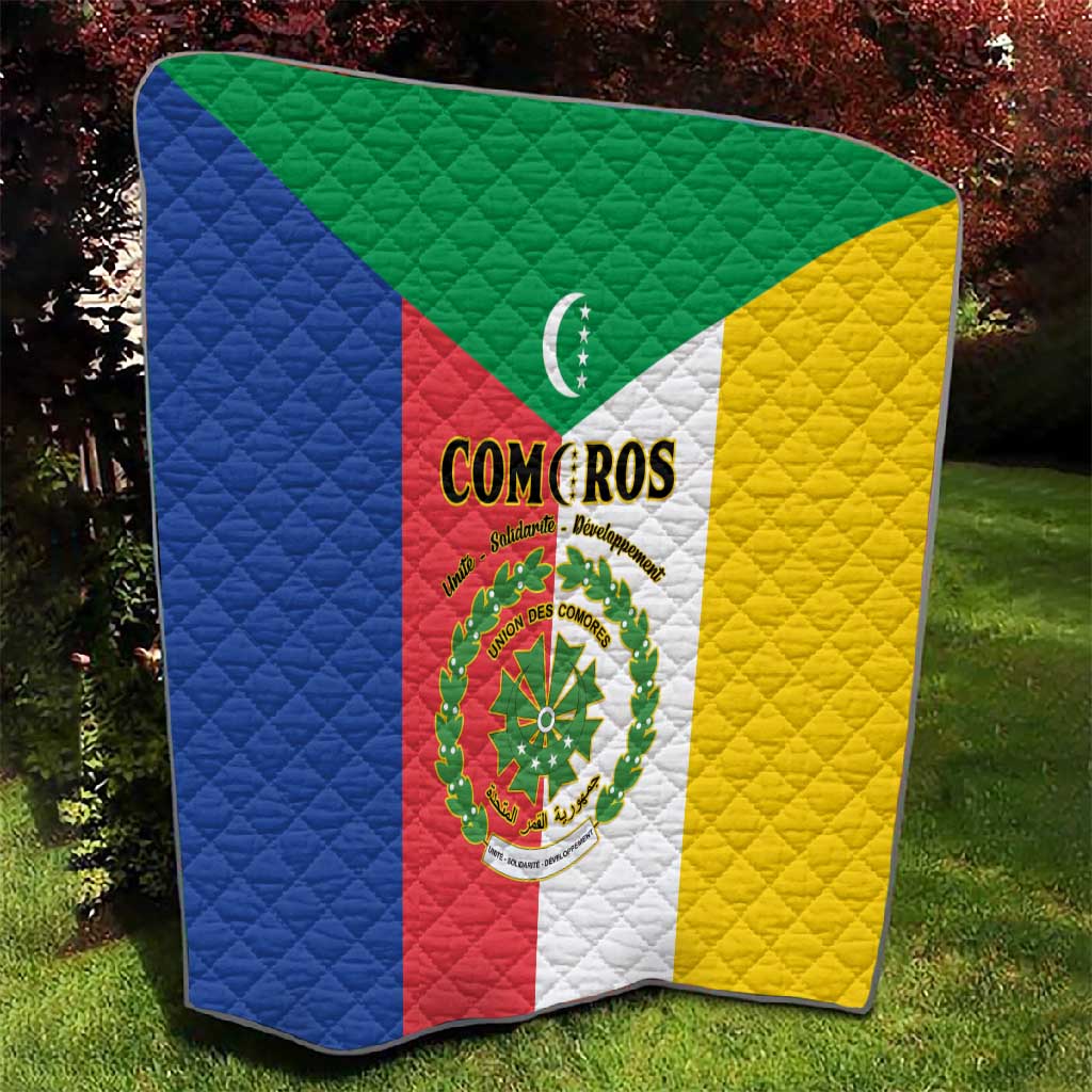 Comoros Coat Of Arms Flag Style Quilt LT15