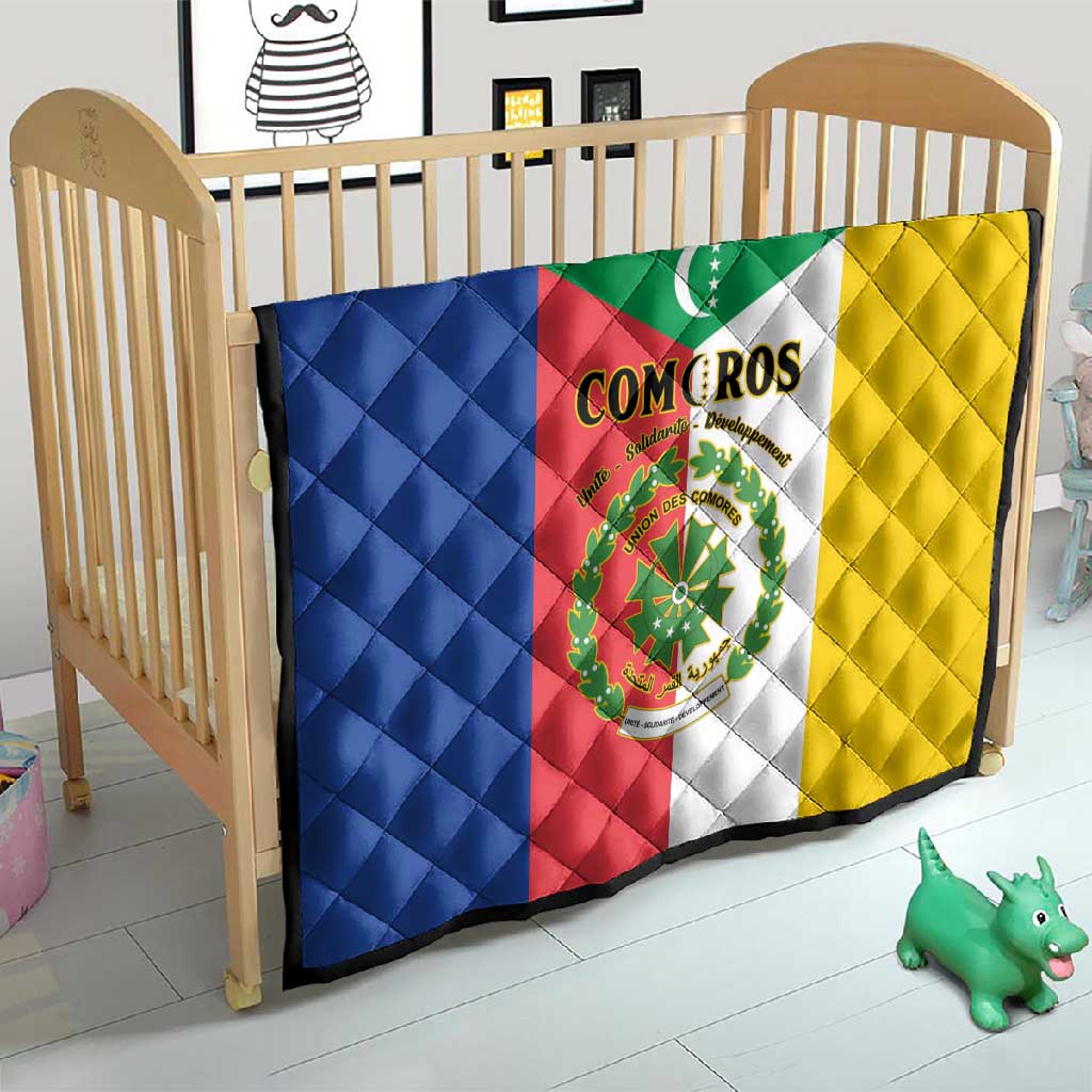 Comoros Coat Of Arms Flag Style Quilt LT15