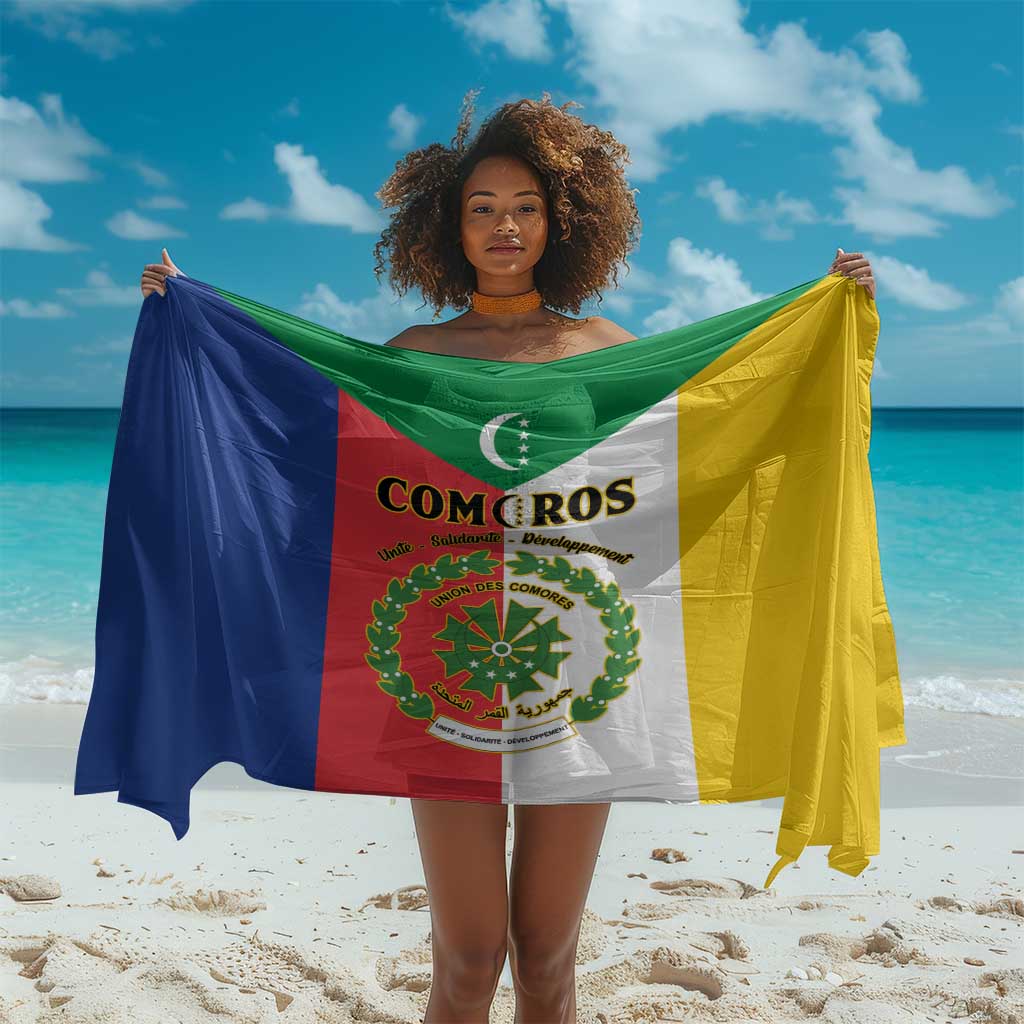 Comoros Coat Of Arms Flag Style Sarong LT15