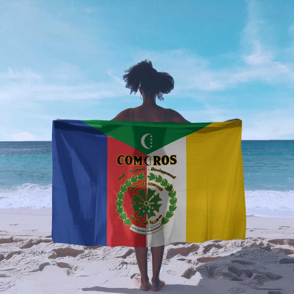 Comoros Coat Of Arms Flag Style Sarong LT15